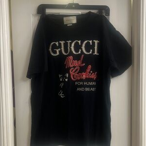 Gucci Black Sweatshirt with Ivory Label